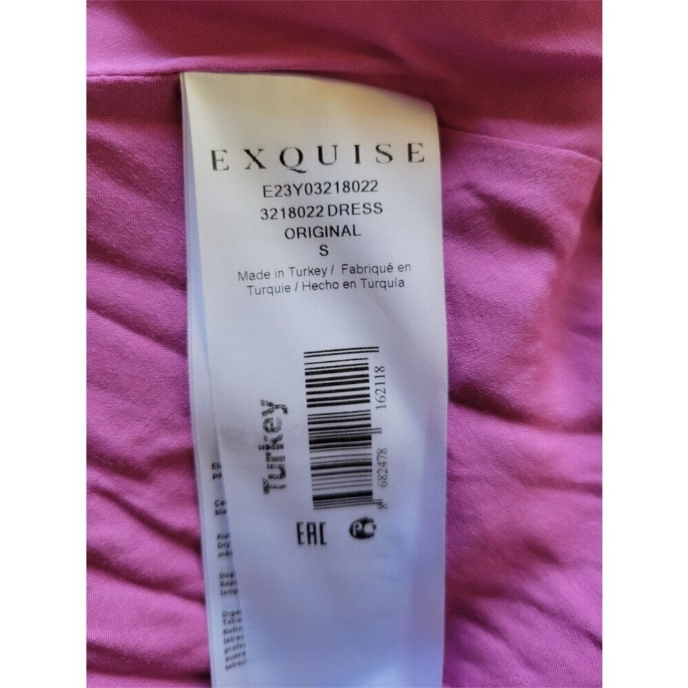 EXQUISE Antropologie Seersucker Shift Purple Patterned Dress Size S - Picture 11 of 12